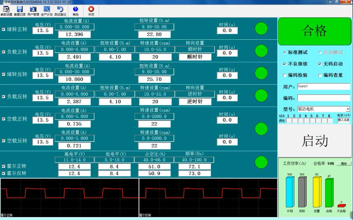 汽車(chē)玻璃升降電機(jī)測(cè)試方法—AIP艾普